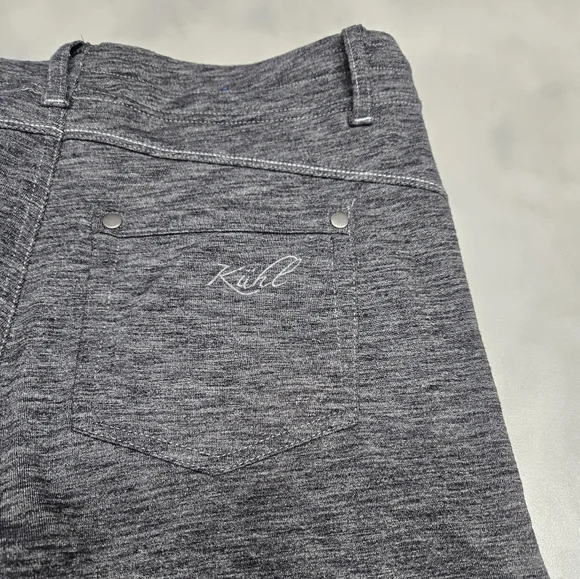Kuhl Black/Gray Stretch Pull on Capris  Size 4 - Picture 6 of 11